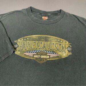 Vintage Harley Davidson Lincoln Nebraska T-Shirt Size 3XL Men’s Black Cotton